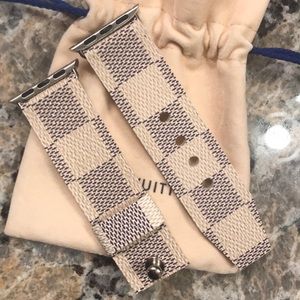 Louis Vuitton Damier Azur Apple Watch band
